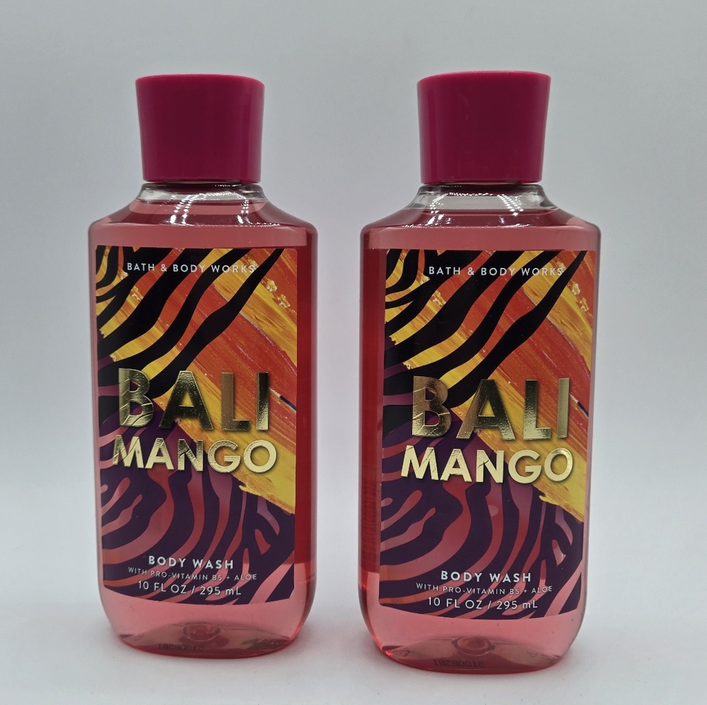 Bath and Body Works Bali Mango Body Wash Bundle Set